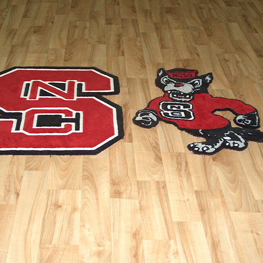 NC Mascot custom area rug by Carpet One by Henry